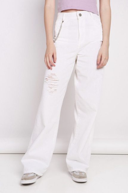 JEAN RECTO CON ROTURAS