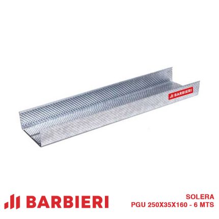 Solera pgu 250x35x160 - 6 mts BARBIERI