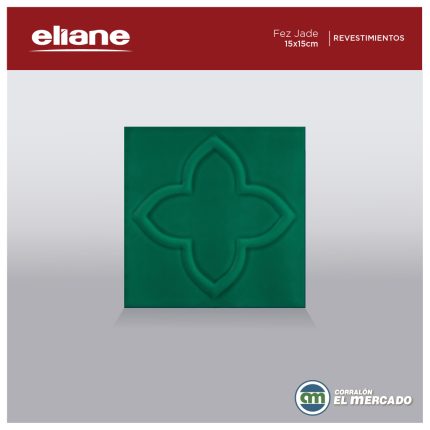 Revestimiento fez jade br 15x15 liso ELIANE