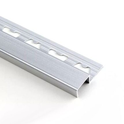 Nariz escalon omega alum 20x12mmx2500mm plateado mate MOLDUMET