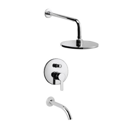 Ducha de embutir c/transferencia calyx cr HYDROS