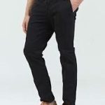 Pantalón De Gabardina Corte Chino Hombre
